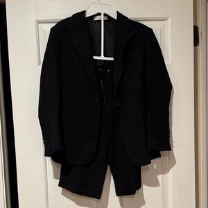 Classic Kids Black Short Suit Set